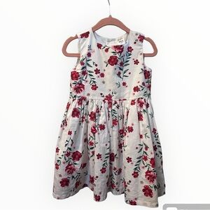 Carters floral sateen special occasion dress and diaper cover, 24 months